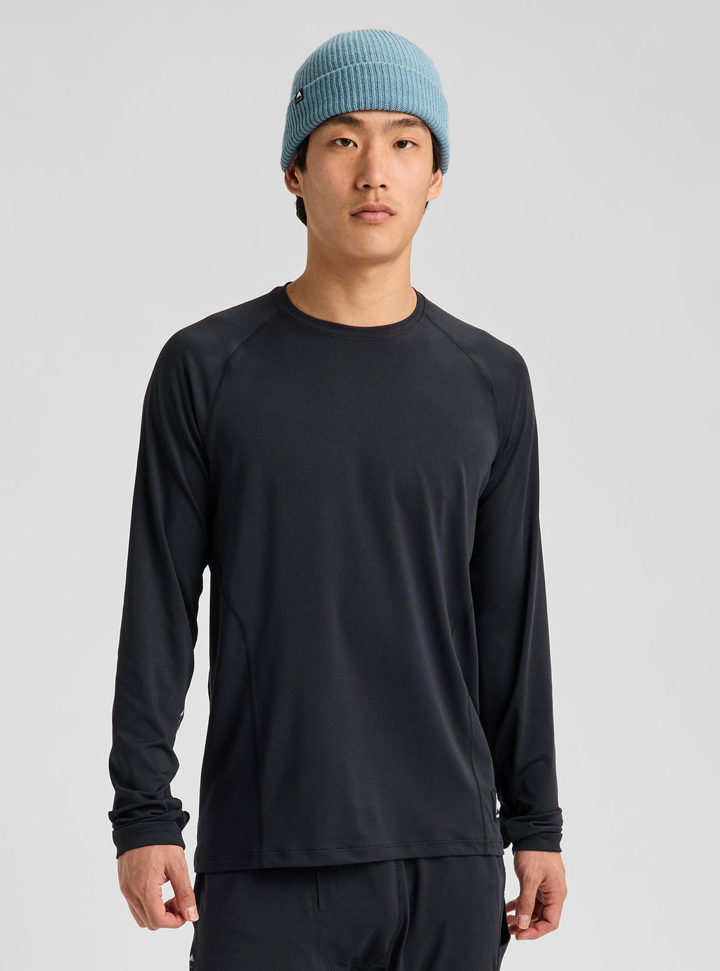 Men's Burton Synthetic Lightweight Base Layer Crewneck - True Black - Burton Crew Neck Base - alternate view 4