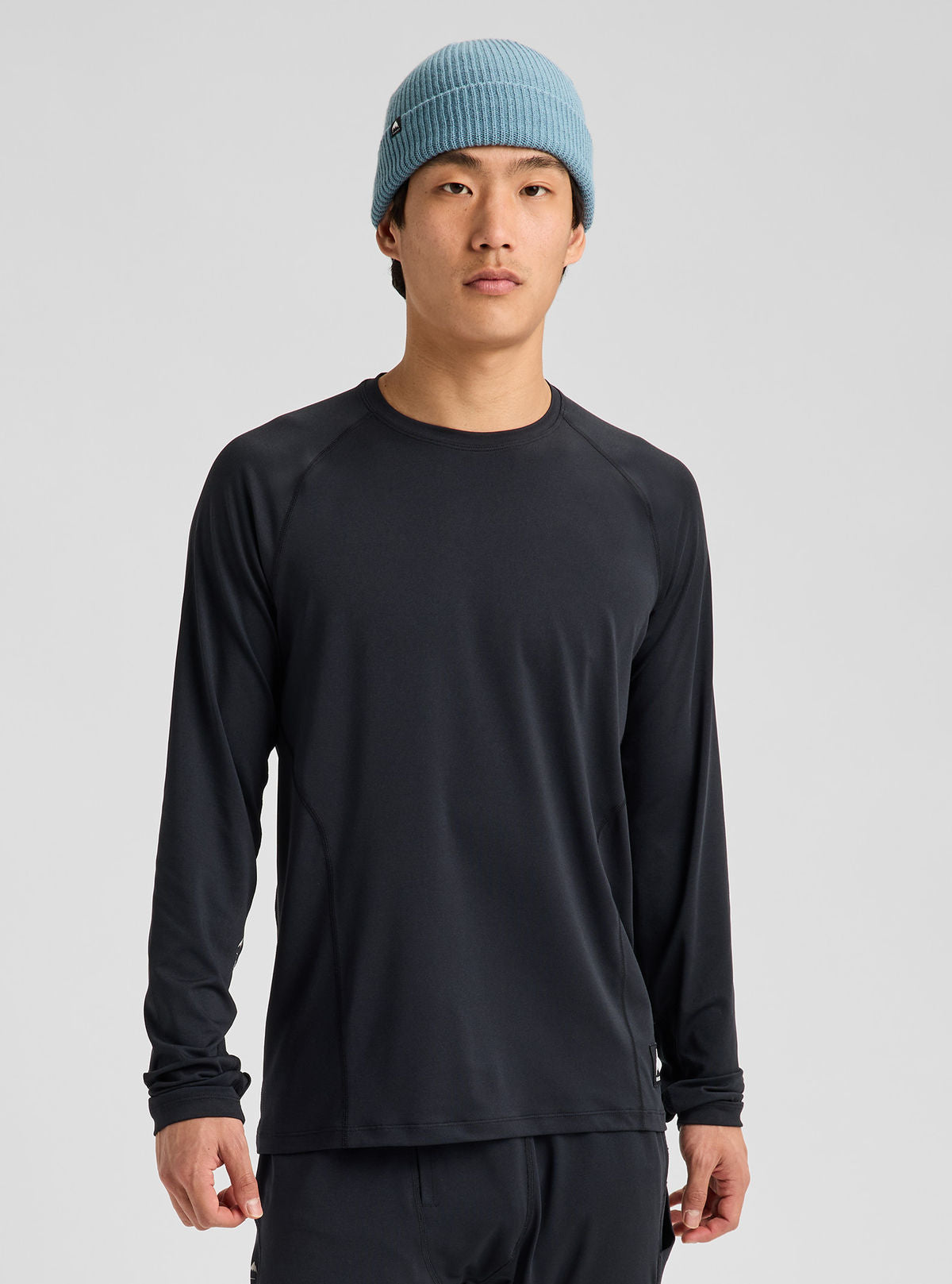 Men's Burton Synthetic Lightweight Base Layer Crewneck - True Black - Burton Crew Neck Base - alternate view 4
