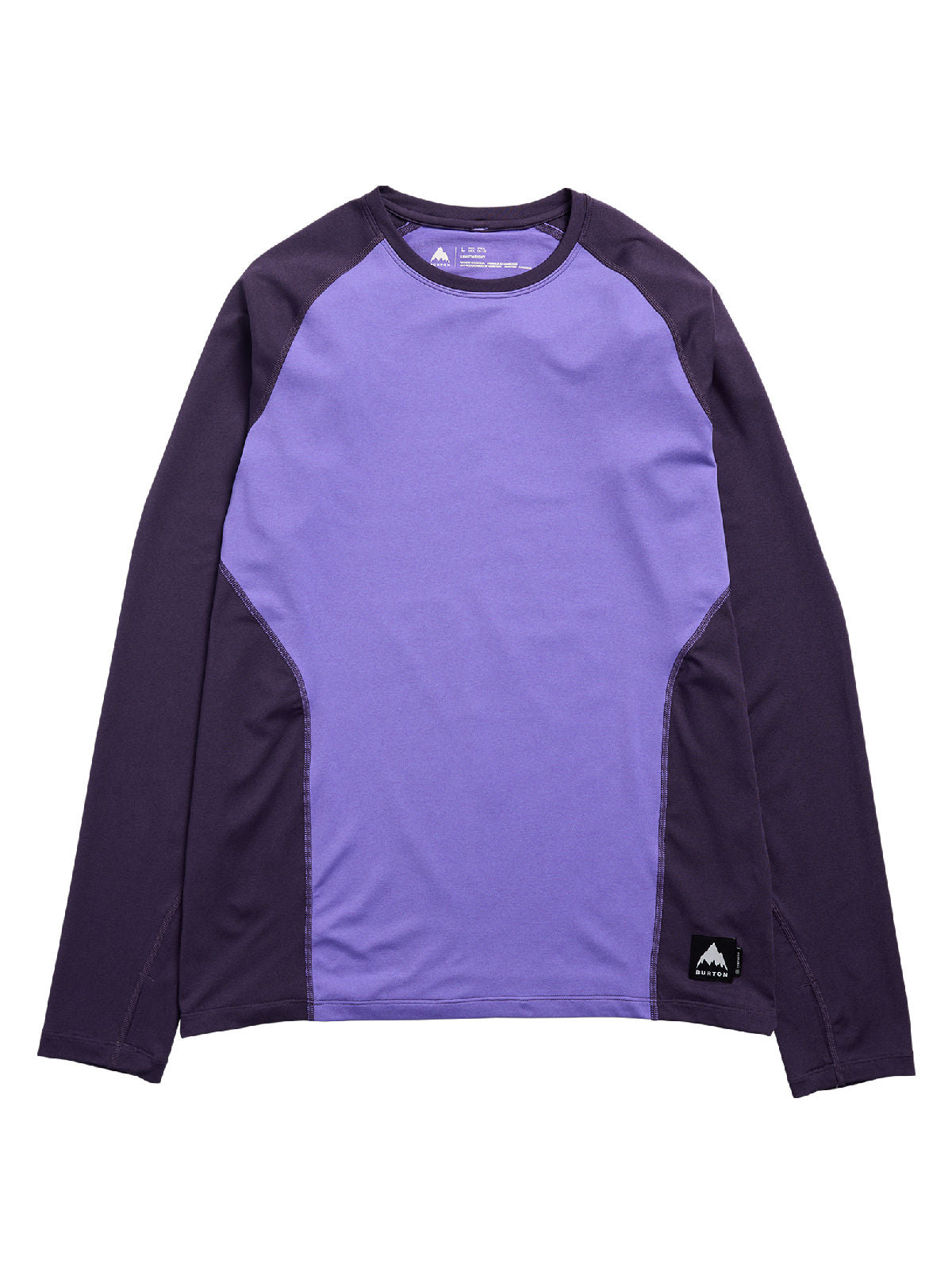 Men's Burton Synthetic Lightweight Base Layer Crewneck - Purple Voltage/Nightshade Purple - Burton Crew Neck Base