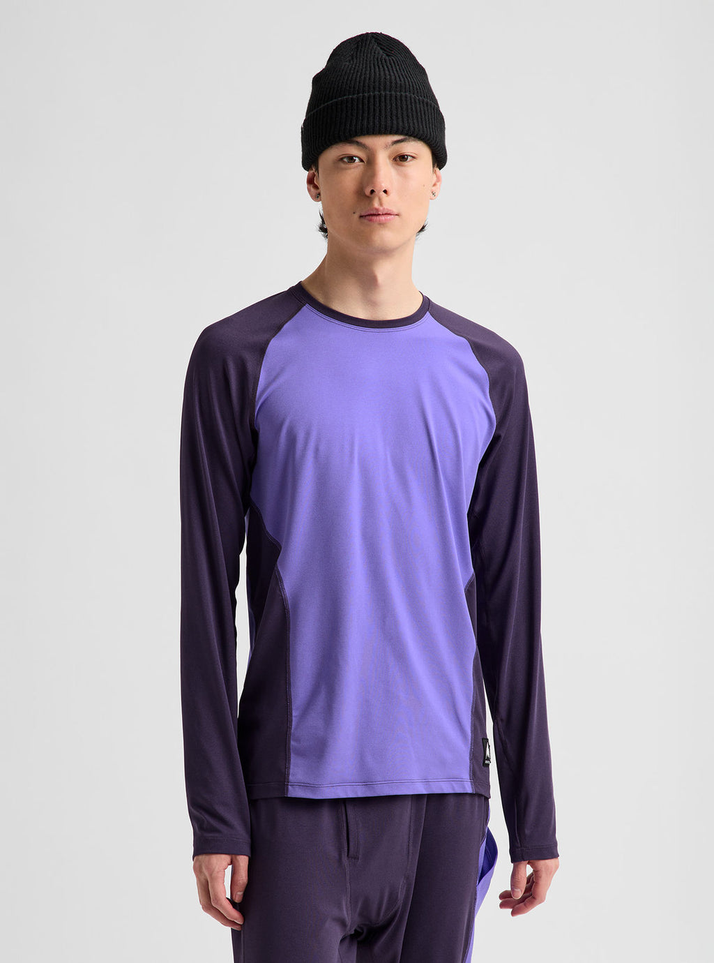Men's Burton Synthetic Lightweight Base Layer Crewneck - Purple Voltage/Nightshade Purple - Burton Crew Neck Base - alternate view 4
