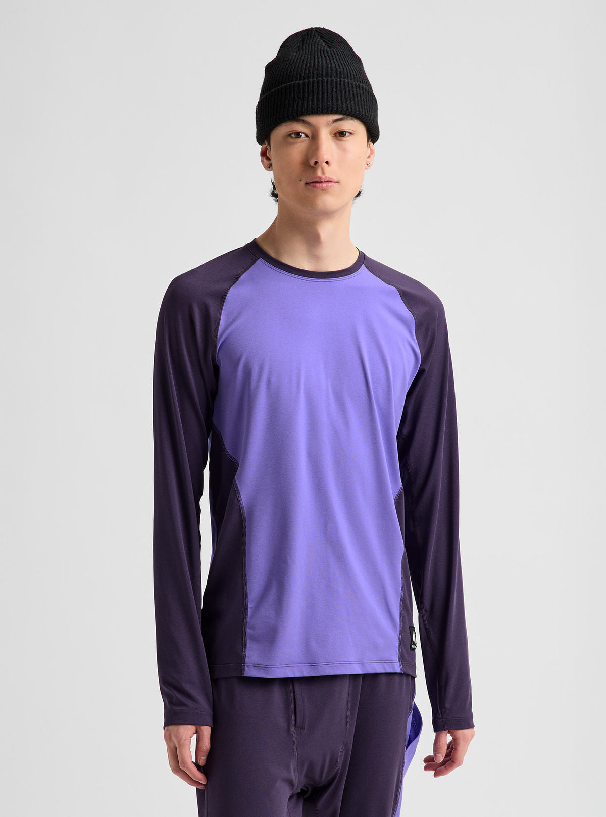 Men's Burton Synthetic Lightweight Base Layer Crewneck - Purple Voltage/Nightshade Purple - Burton Crew Neck Base - alternate view 4