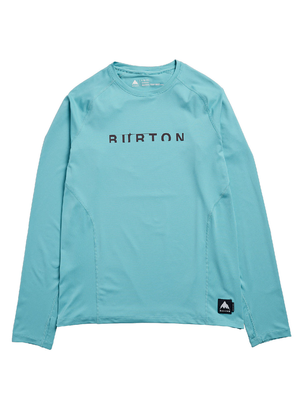 Men's Burton Synthetic Lightweight Base Layer Crewneck - Mineral Blue - Burton Crew Neck Base