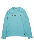 Men's Burton Synthetic Lightweight Base Layer Crewneck - Mineral Blue - Burton Crew Neck Base