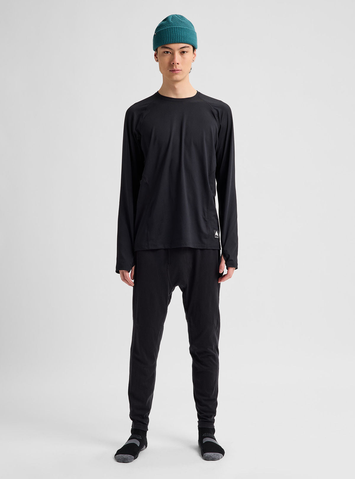 Men's Burton Synthetic Lightweight Basel Layer Pants - True Black - Burton Pants Base - alternate view 3