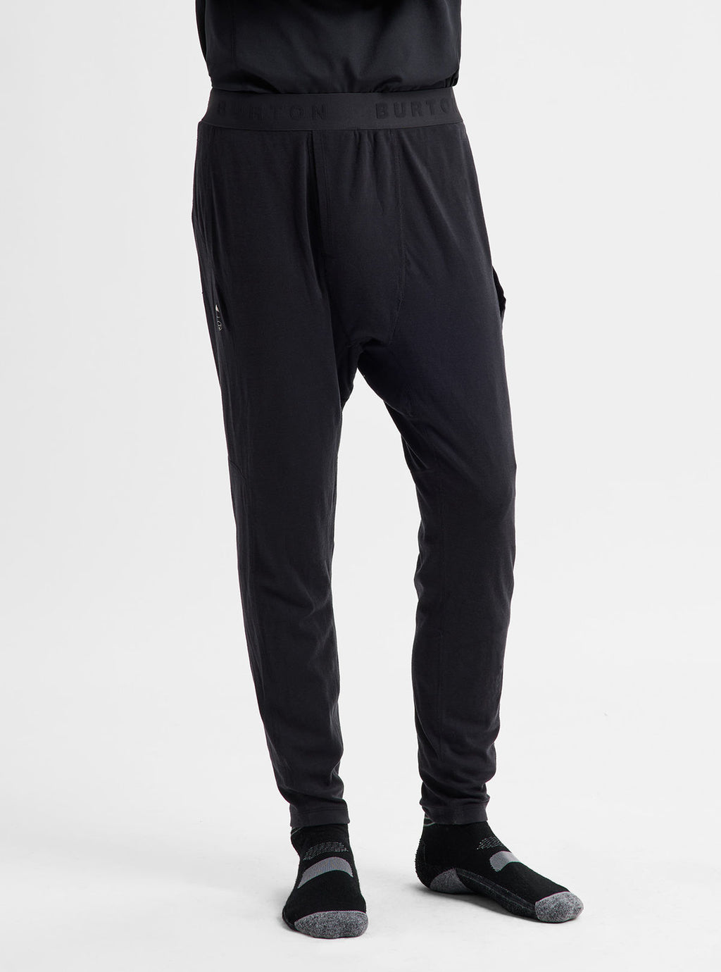 Men's Burton Synthetic Lightweight Basel Layer Pants - True Black - Burton Pants Base - alternate view 4