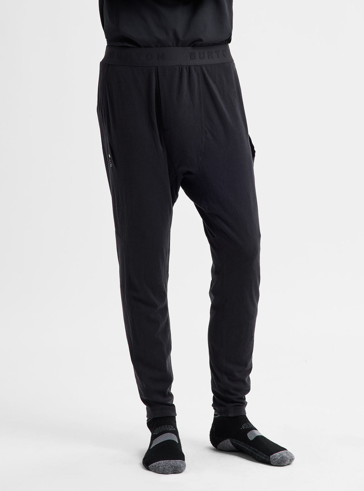 Men's Burton Synthetic Lightweight Basel Layer Pants - True Black - Burton Pants Base - alternate view 4