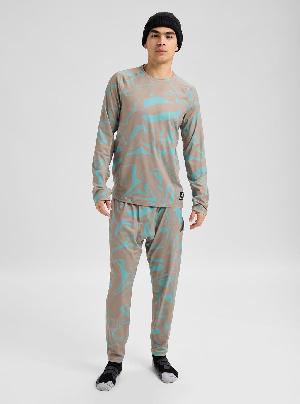 Men's Burton Synthetic Lightweight Basel Layer Pants - Liquid Mineral - Burton Pants Base - alternate view 3