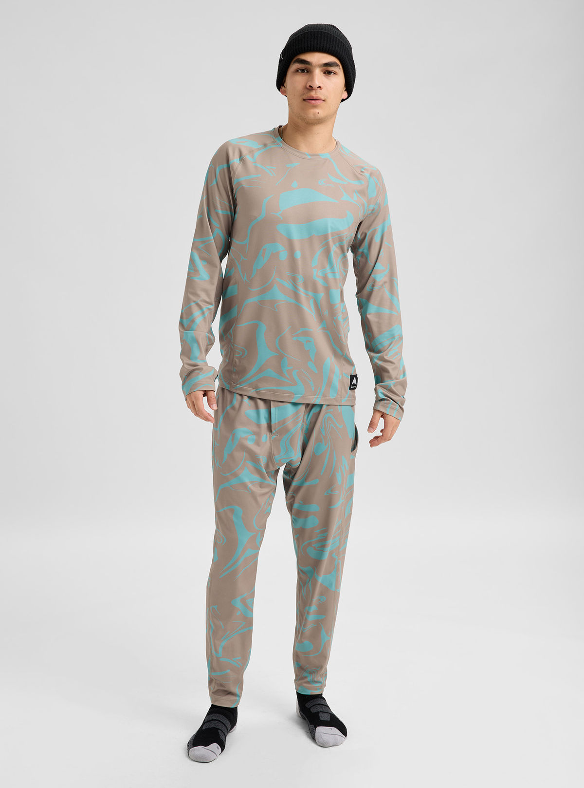 Men's Burton Synthetic Lightweight Basel Layer Pants - Liquid Mineral - Burton Pants Base - alternate view 3
