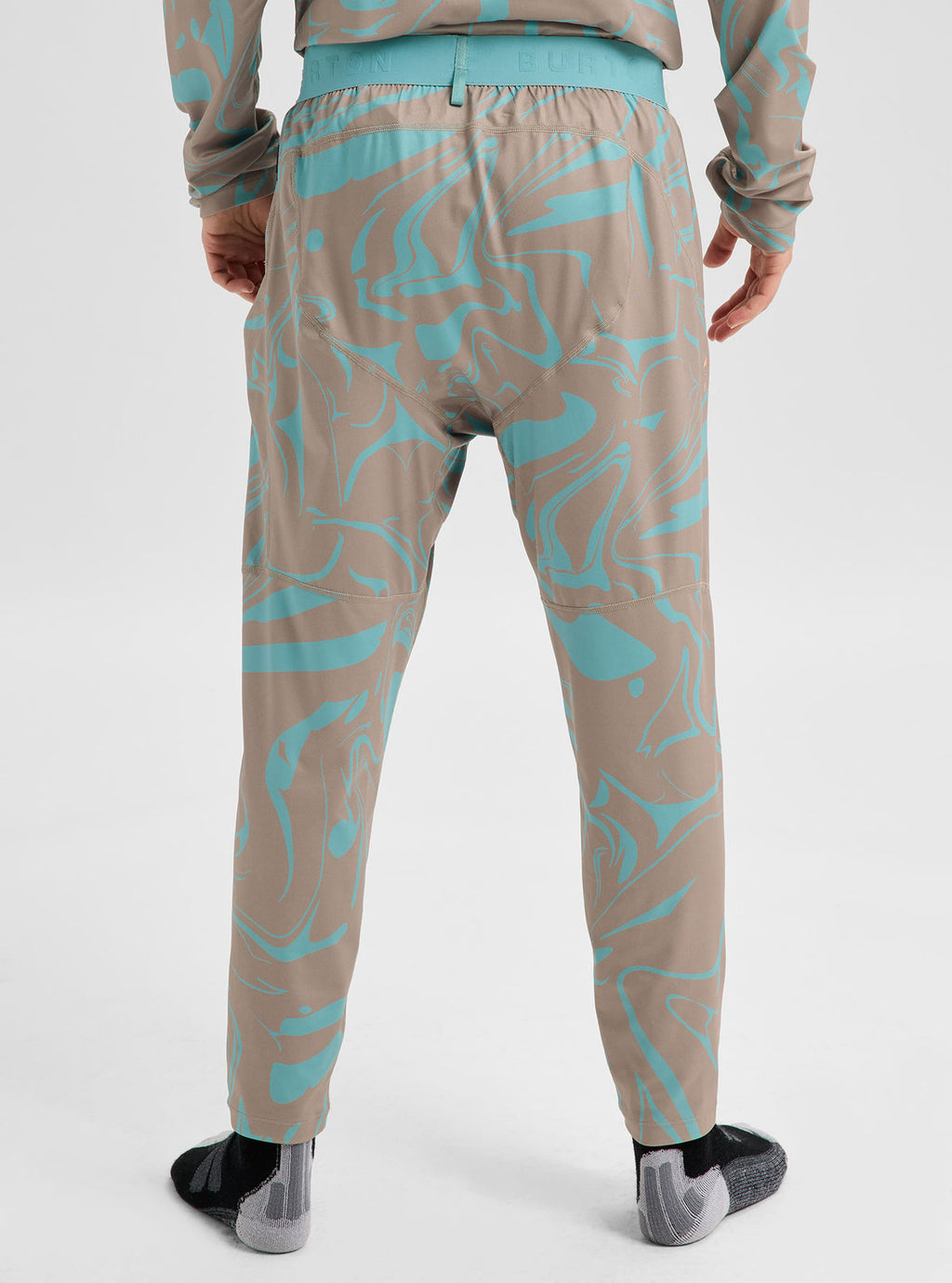Men's Burton Synthetic Lightweight Basel Layer Pants - Liquid Mineral - Burton Pants Base - alternate view 5