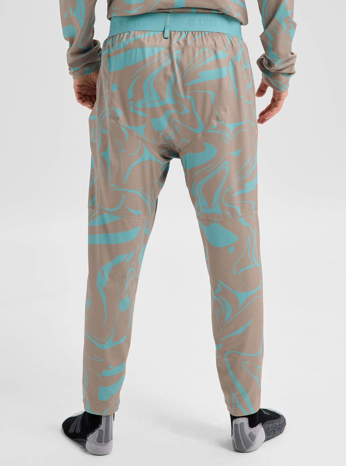 Men's Burton Synthetic Lightweight Basel Layer Pants - Liquid Mineral - Burton Pants Base - alternate view 5