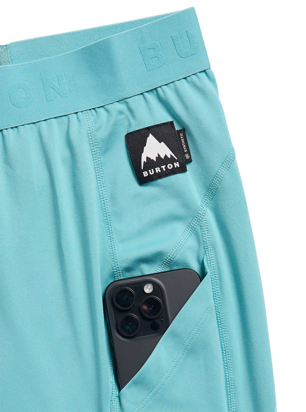 Men's Burton Synthetic Lightweight Basel Layer Pants - Mineral Blue - Burton Pants Base - alternate view 2