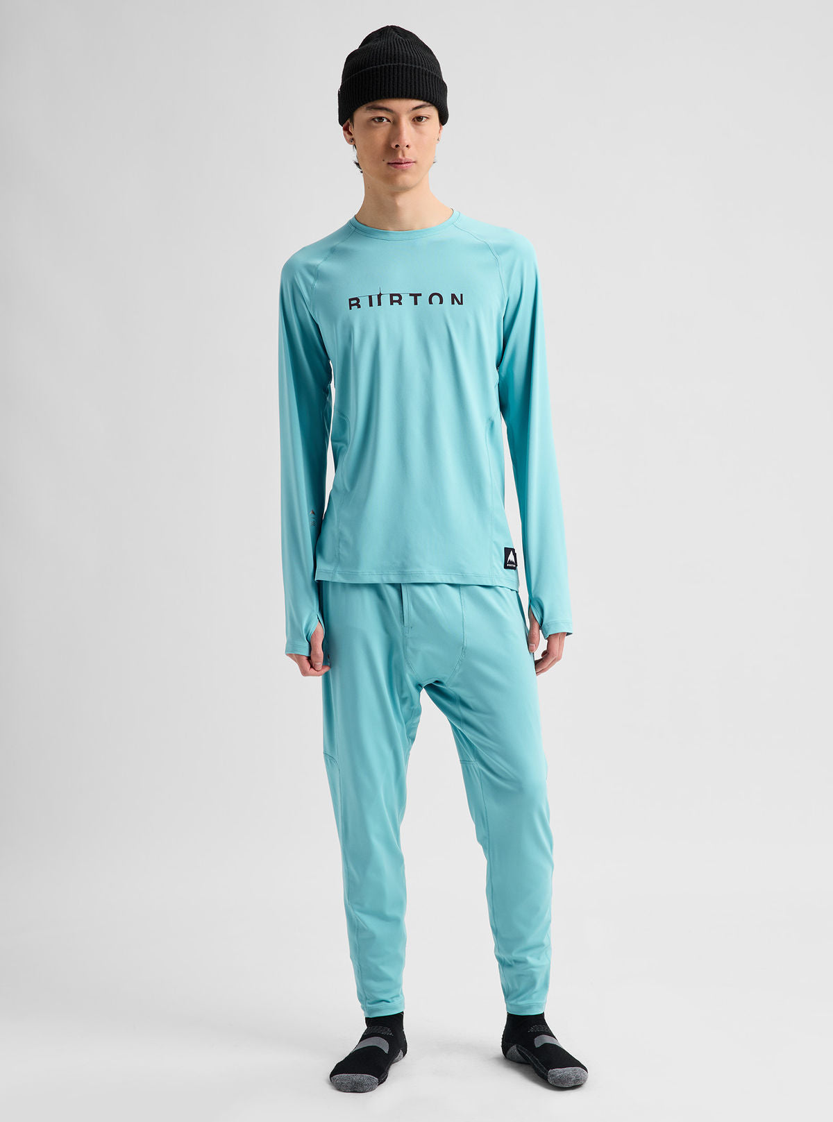 Men's Burton Synthetic Lightweight Basel Layer Pants - Mineral Blue - Burton Pants Base - alternate view 3