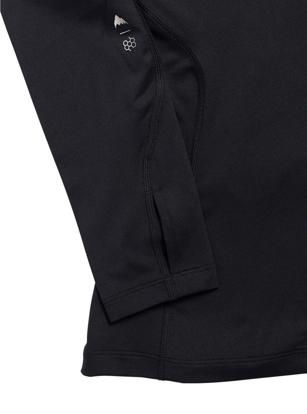 Women's Burton Lightweight Base Layer Crewneck - True Black - Burton Crew Neck Base - alternate view 2