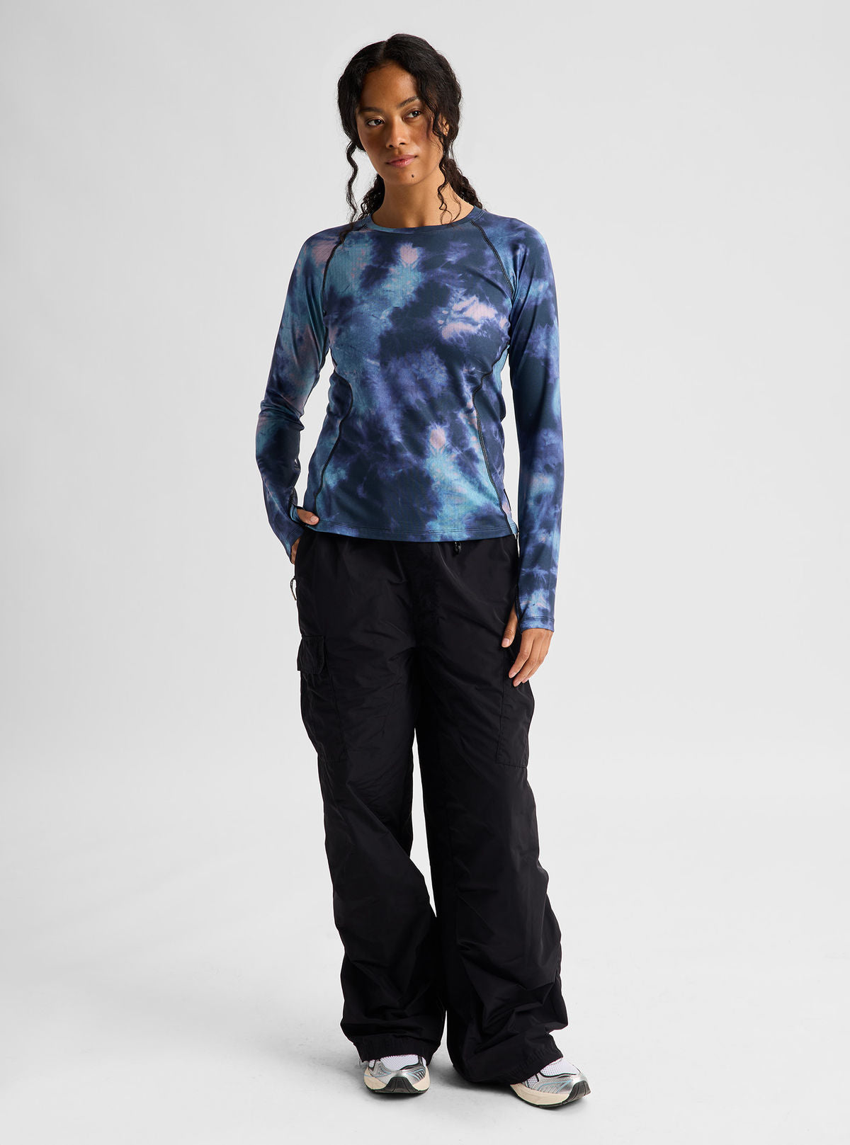 Women's Burton Lightweight Base Layer Crewneck - Crystal Dye - Burton Crew Neck Base - alternate view 3