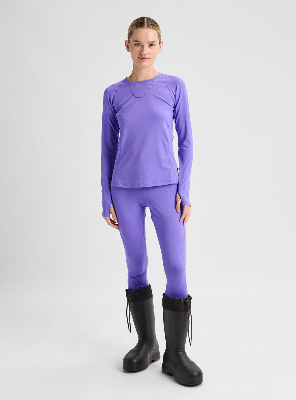 Women's Burton Lightweight Base Layer Crewneck - Purple Voltage - Burton Crew Neck Base - alternate view 3