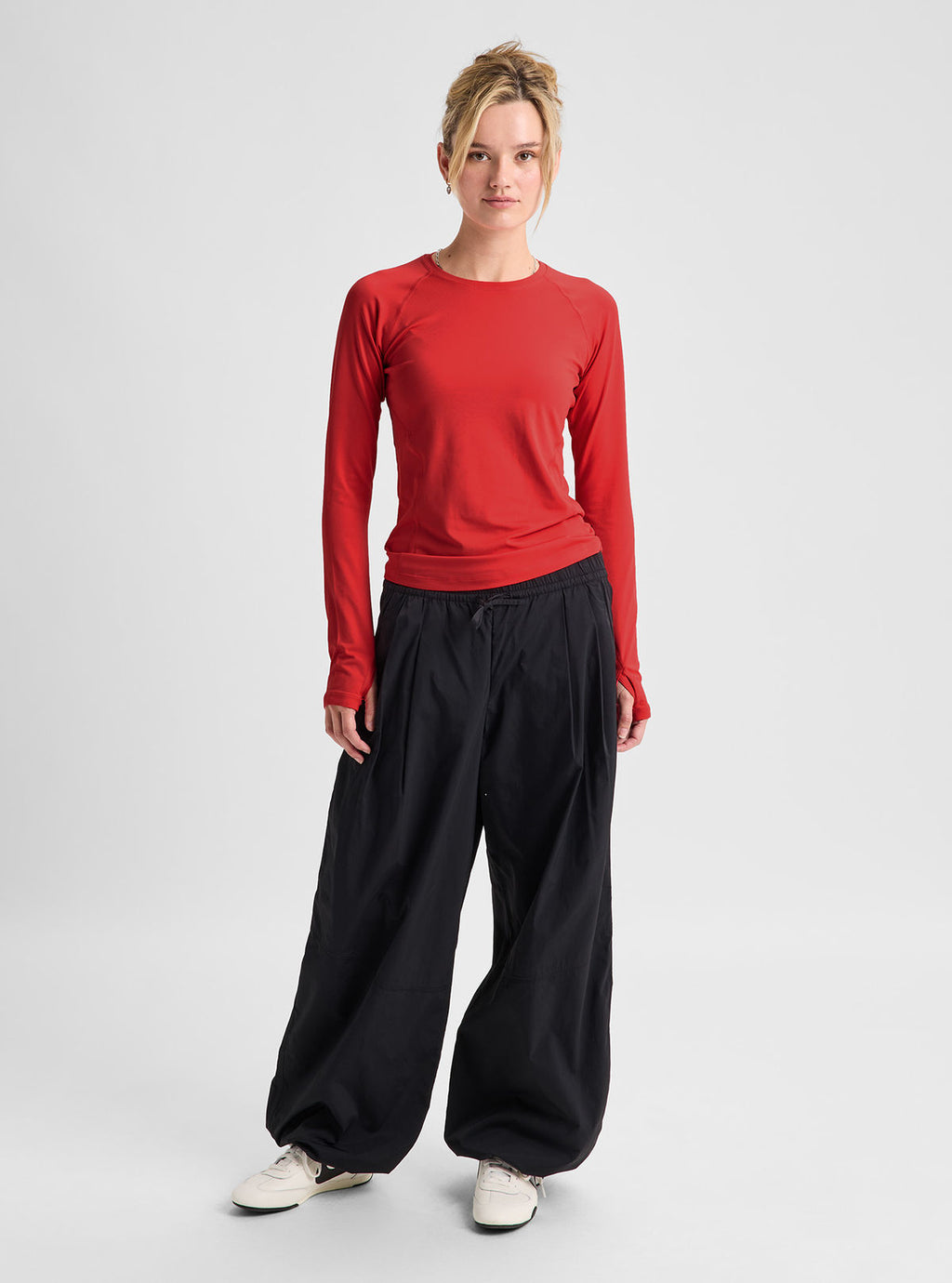 Women's Burton Lightweight Base Layer Crewneck - Hot Tamale - Burton Crew Neck Base - alternate view 3