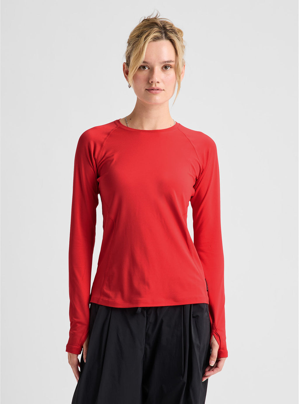 Women's Burton Lightweight Base Layer Crewneck - Hot Tamale - Burton Crew Neck Base - alternate view 4