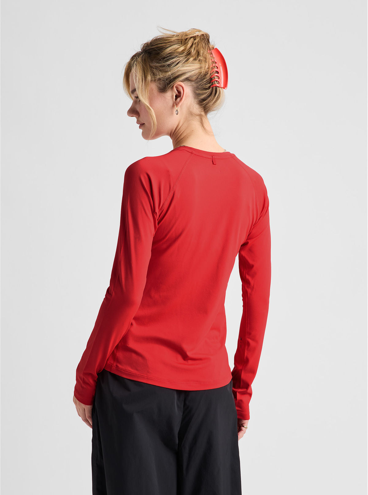 Women's Burton Lightweight Base Layer Crewneck - Hot Tamale - Burton Crew Neck Base - alternate view 5