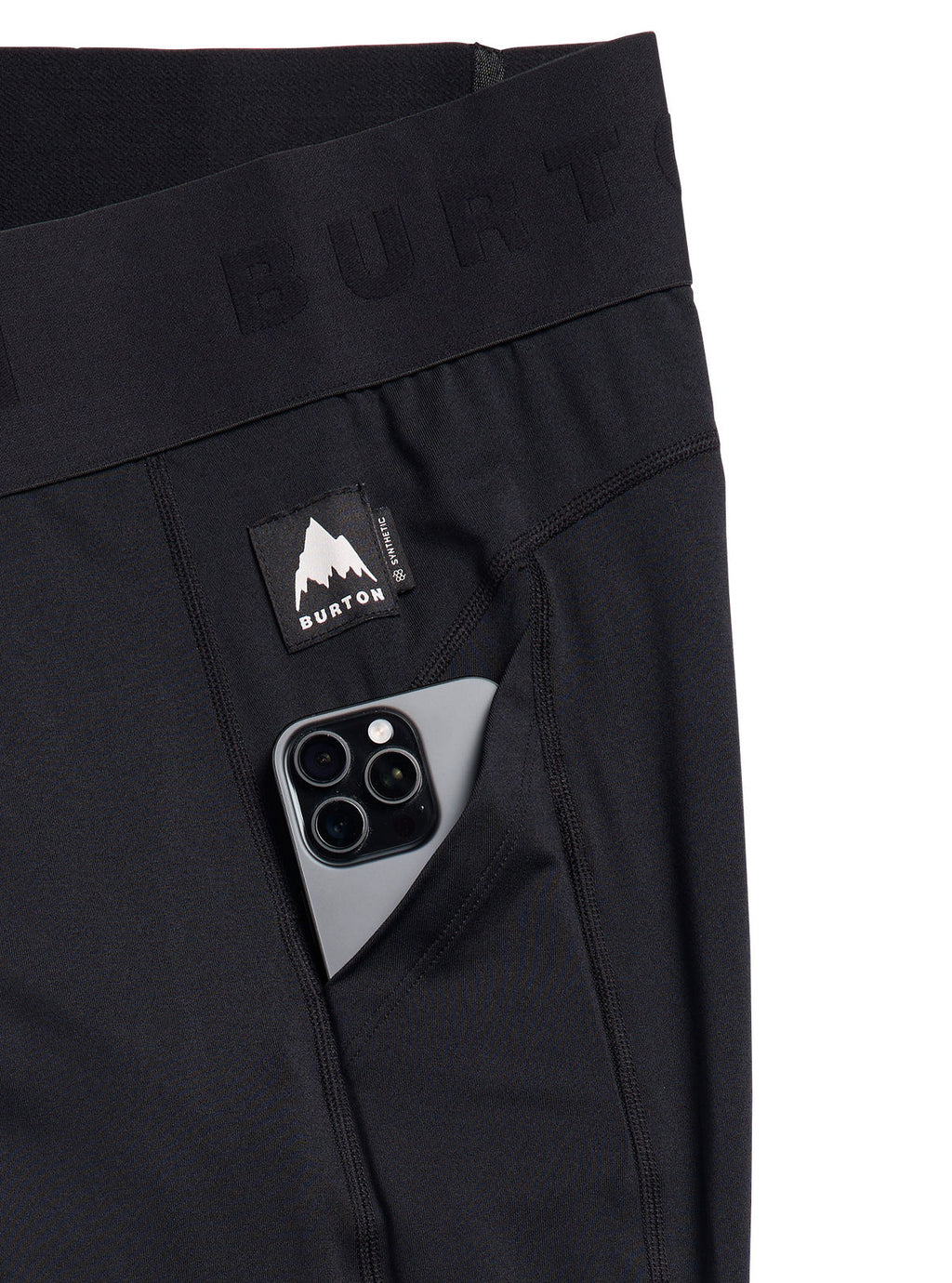 Women's Burton Lightweight Base Layer Pants - True Black - Burton Pants Base - alternate view 2