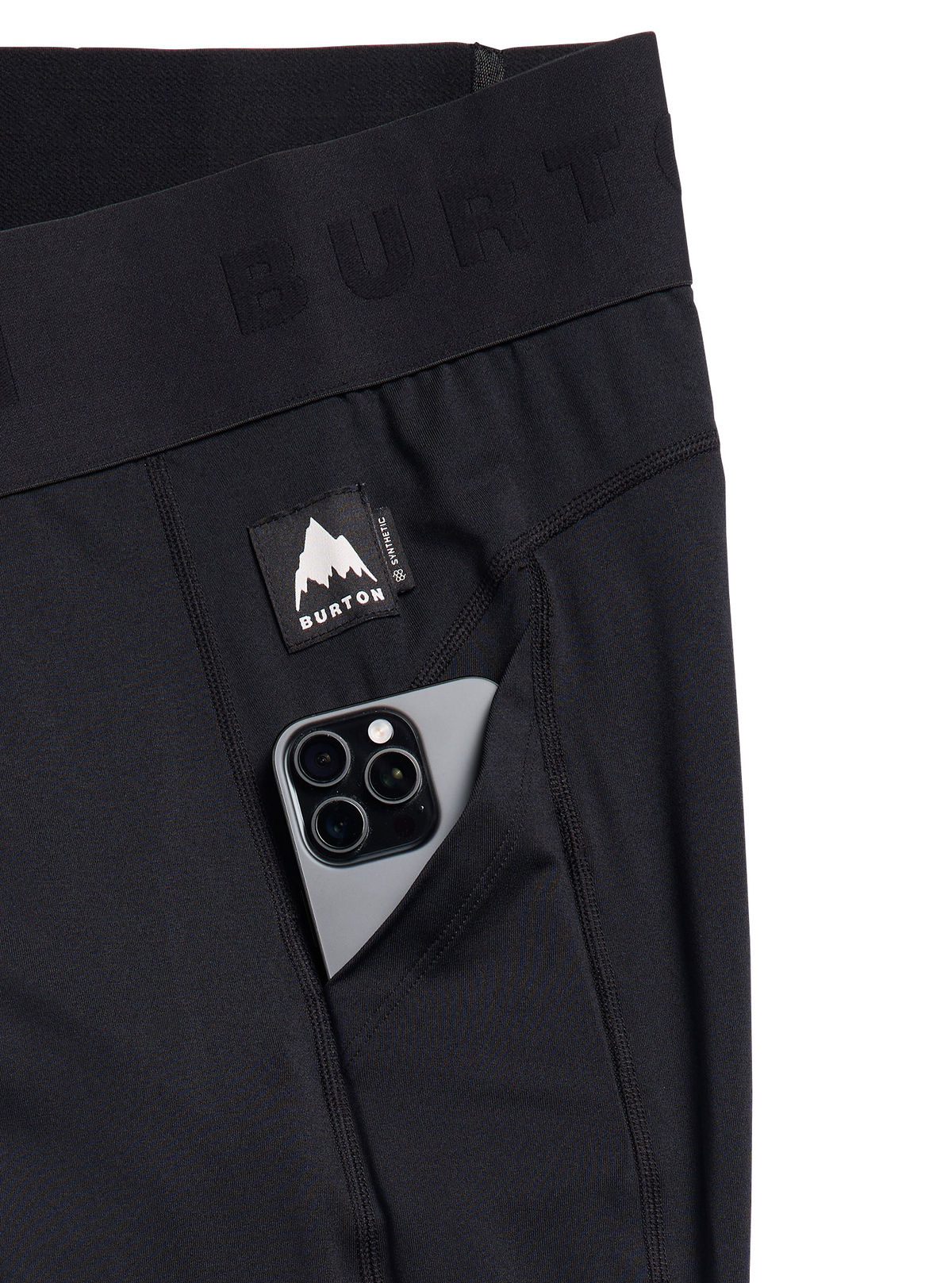 Women's Burton Lightweight Base Layer Pants - True Black - Burton Pants Base - alternate view 2