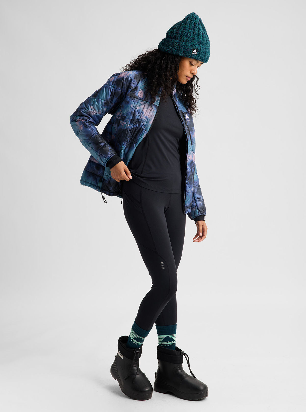 Women's Burton Lightweight Base Layer Pants - True Black - Burton Pants Base - alternate view 3