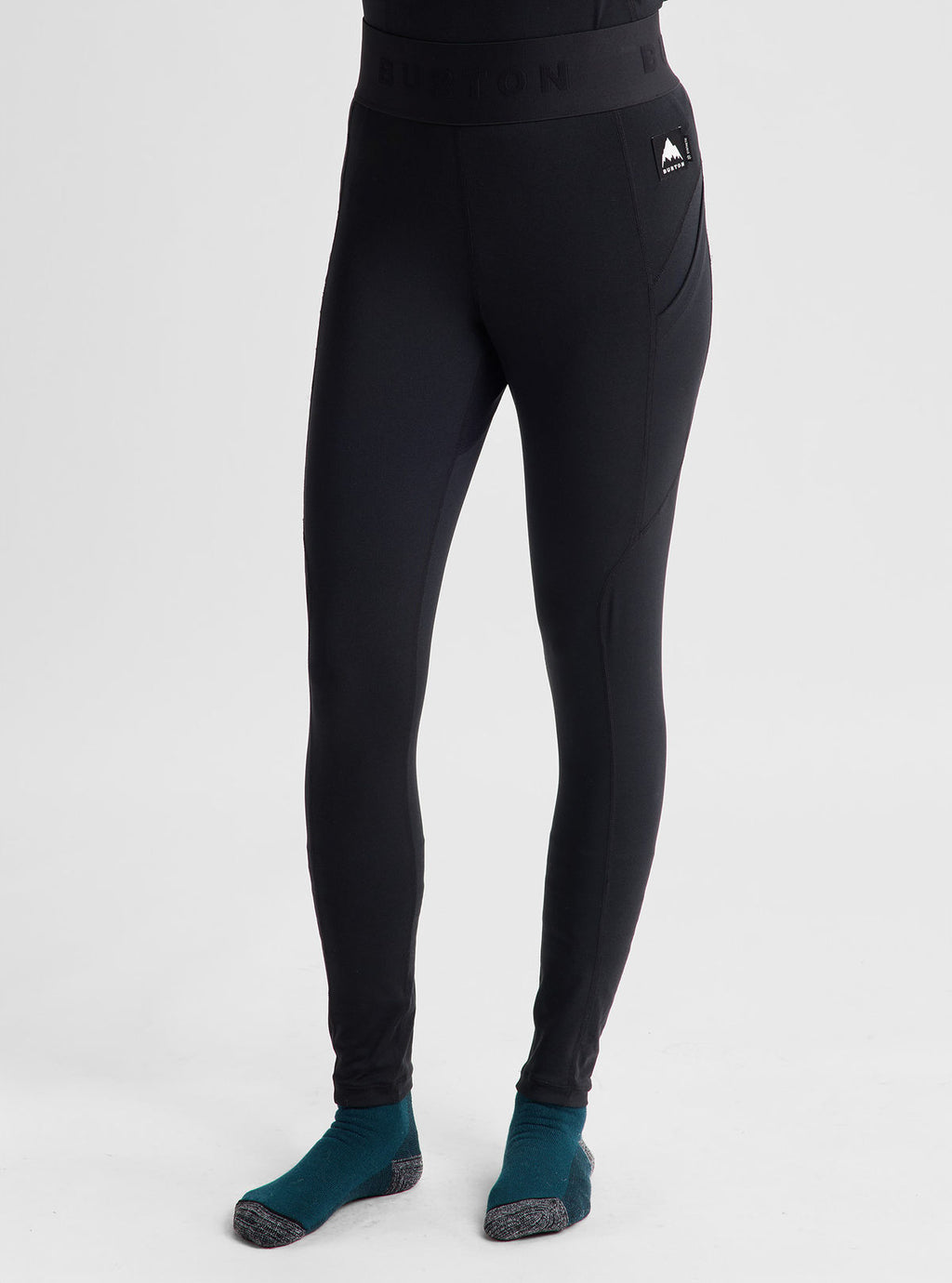 Women's Burton Lightweight Base Layer Pants - True Black - Burton Pants Base - alternate view 4
