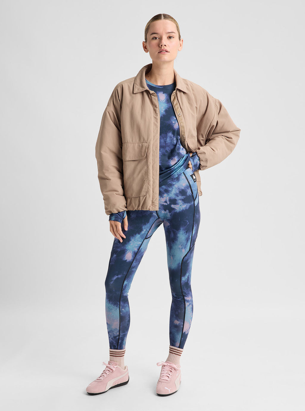 Women's Burton Lightweight Base Layer Pants - Crystal Dye - Burton Pants Base - alternate view 3