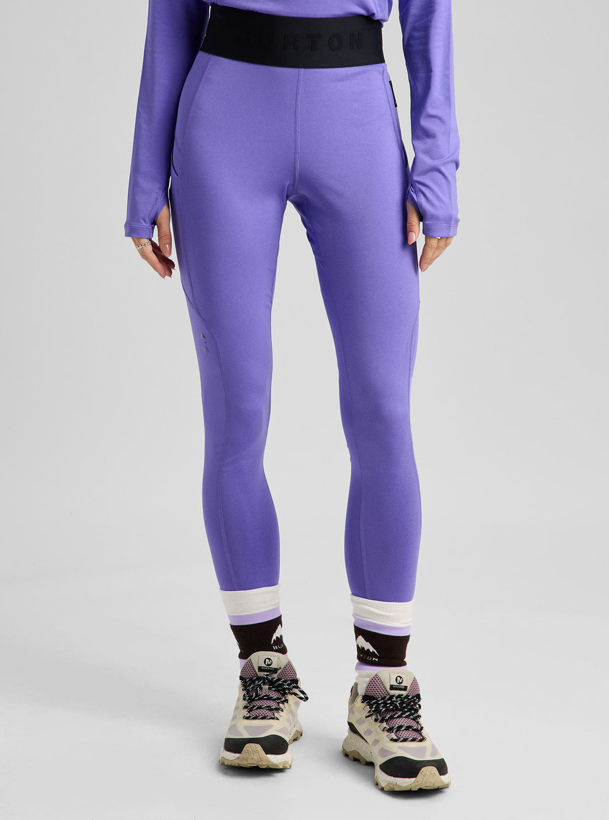 Women's Burton Lightweight Base Layer Pants - Purple Voltage - Burton Pants Base - alternate view 4