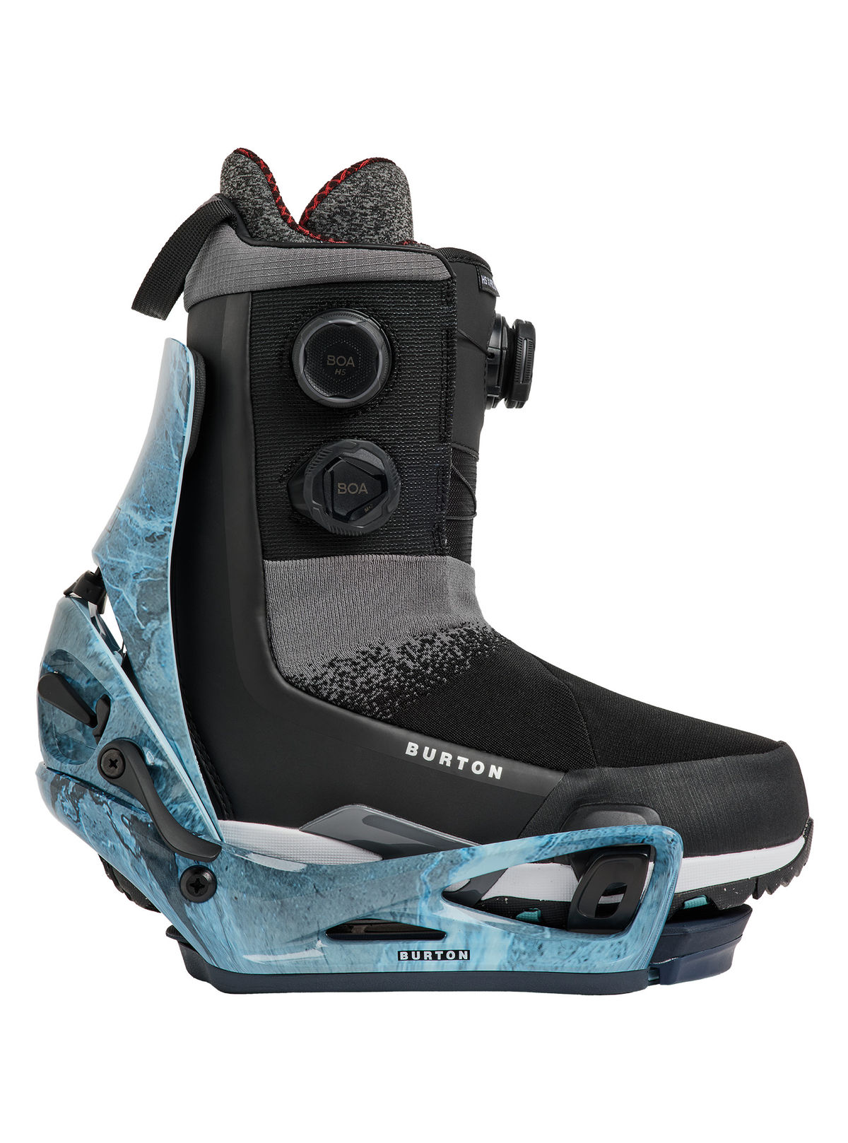 Men's Burton Step On Cartel X Snowboard Bindings - Marbled Stone - Burton Bindings Step On - alternate view 5