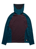 Men's Burton Synthetic Midweight Base Layer Long Neck - Bear Hug Brown Atlantic Teal - Burton Crew Neck Base