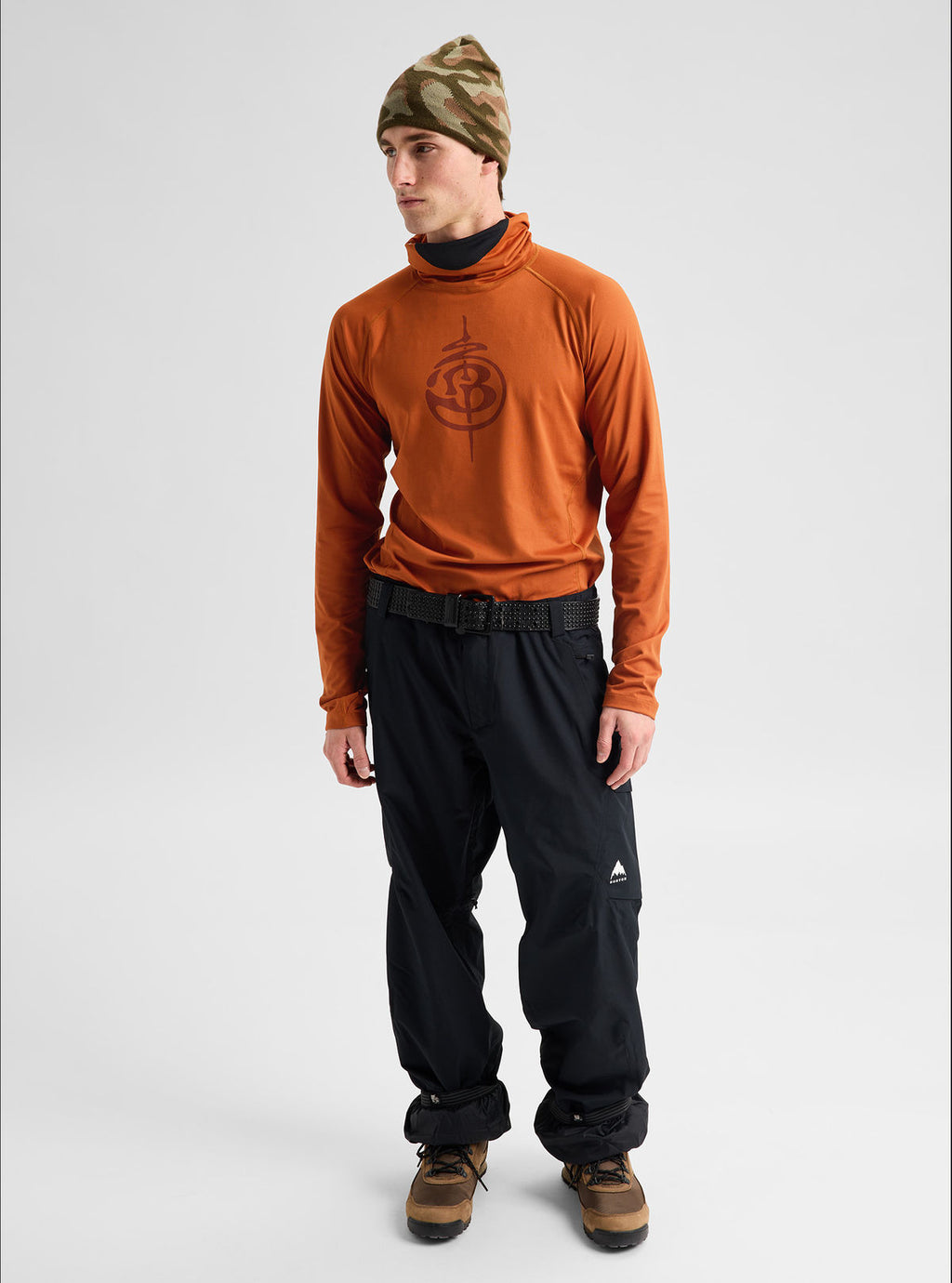 Men's Burton Synthetic Midweight Base Layer Long Neck - Spiced Chai - Burton Crew Neck Base - alternate view 3
