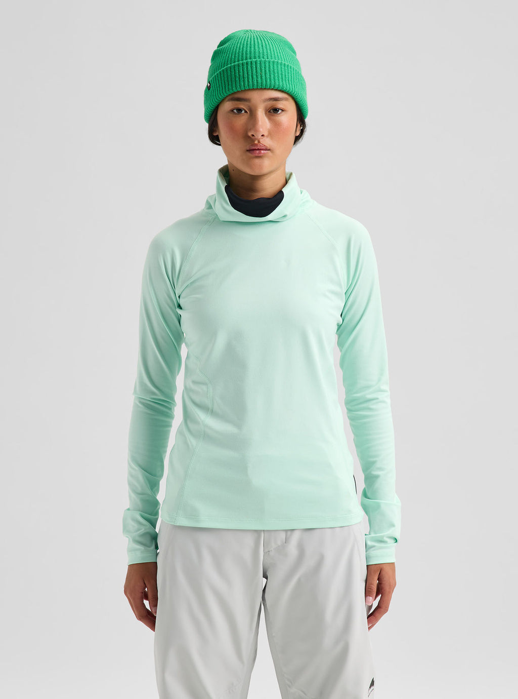 Women's Burton Synthetic Midweight Base Layer Long Neck - Spring Frost - Burton Crew Neck Base - alternate view 4