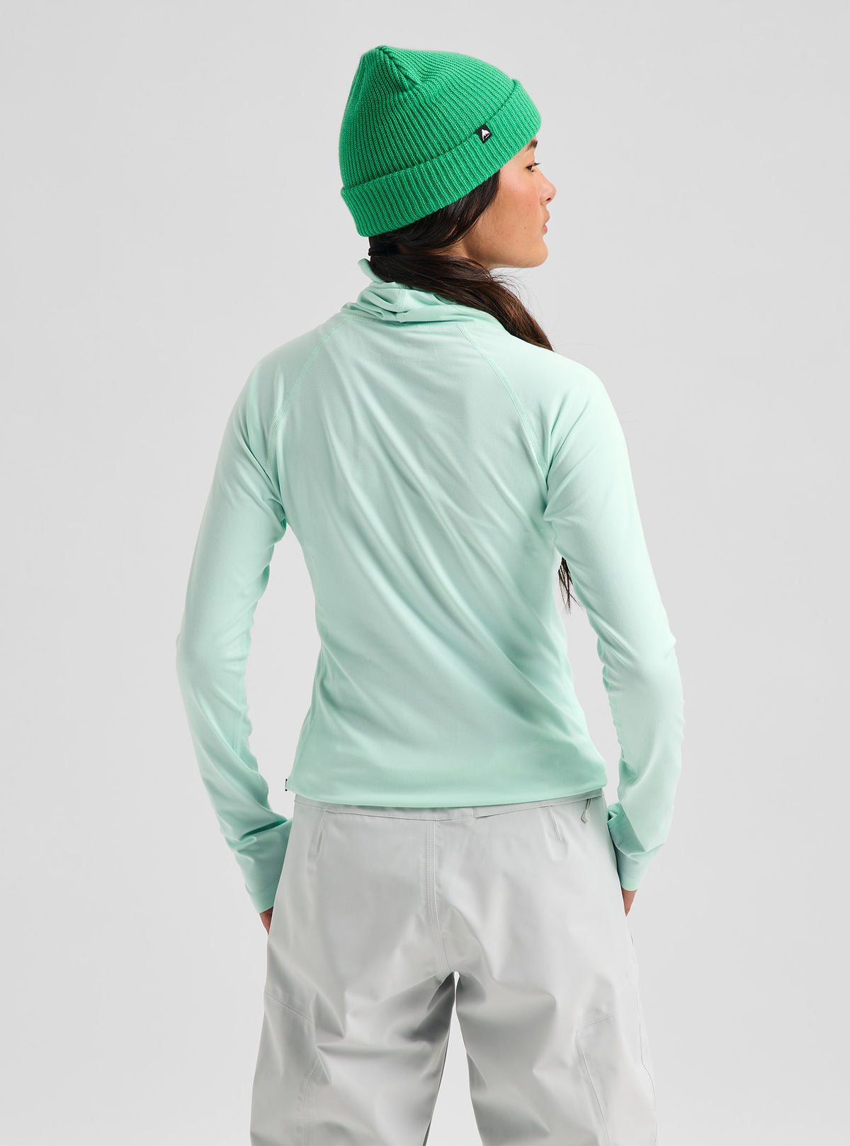 Women's Burton Synthetic Midweight Base Layer Long Neck - Spring Frost - Burton Crew Neck Base - alternate view 5
