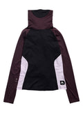 Women's Burton Synthetic Midweight Base Layer Long Neck - True Black Bear Hug Brown Moondust Purple - Burton Crew Neck Base