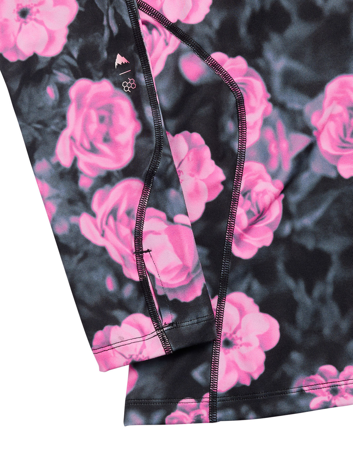 Women's Burton Synthetic Midweight Base Layer Long Neck - Shockwave Floral - Burton Crew Neck Base - alternate view 2