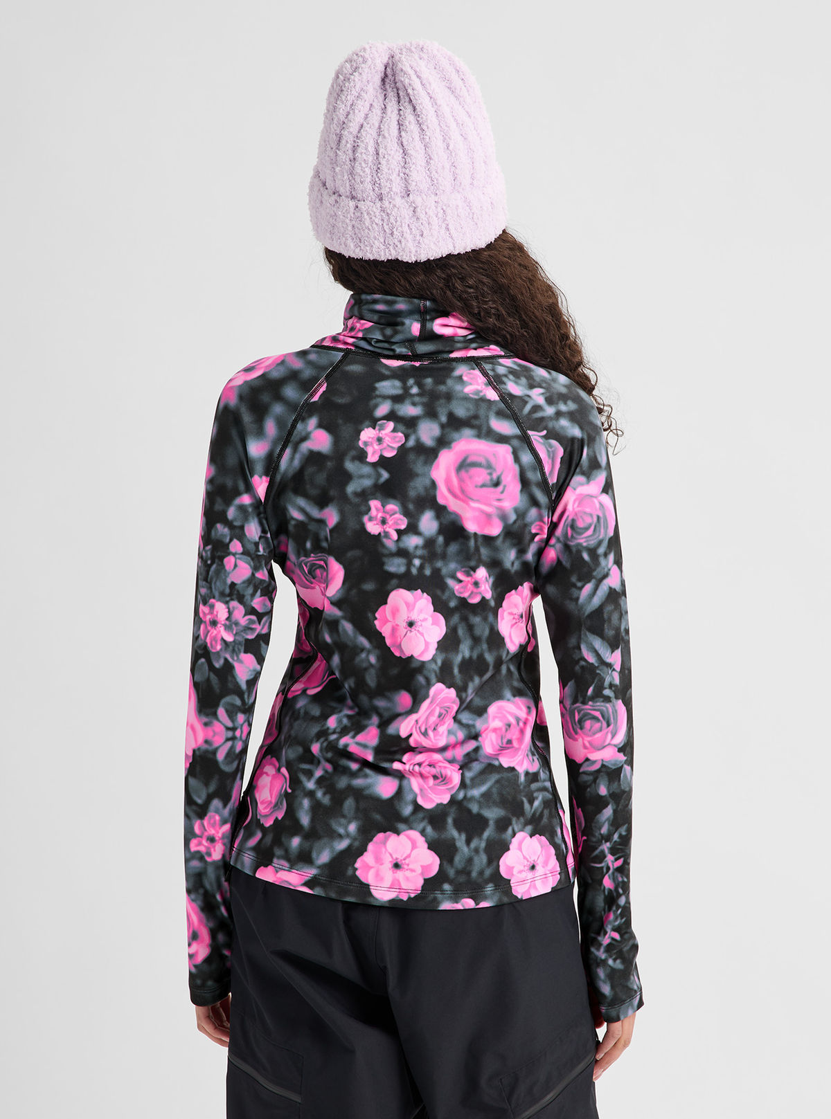 Women's Burton Synthetic Midweight Base Layer Long Neck - Shockwave Floral - Burton Crew Neck Base - alternate view 5