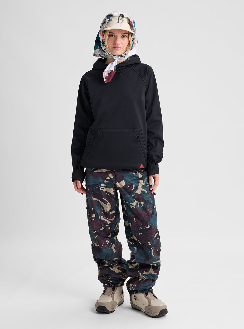 Burton Crown Weatherproof Riding Pullover Hoodie - True Black - Burton Pullover Hoodie Apparel - alternate view 9