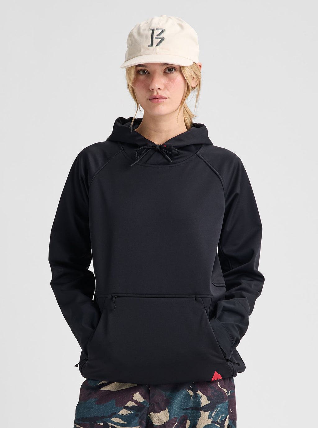 Burton Crown Weatherproof Riding Pullover Hoodie - True Black - Burton Pullover Hoodie Apparel - alternate view 10