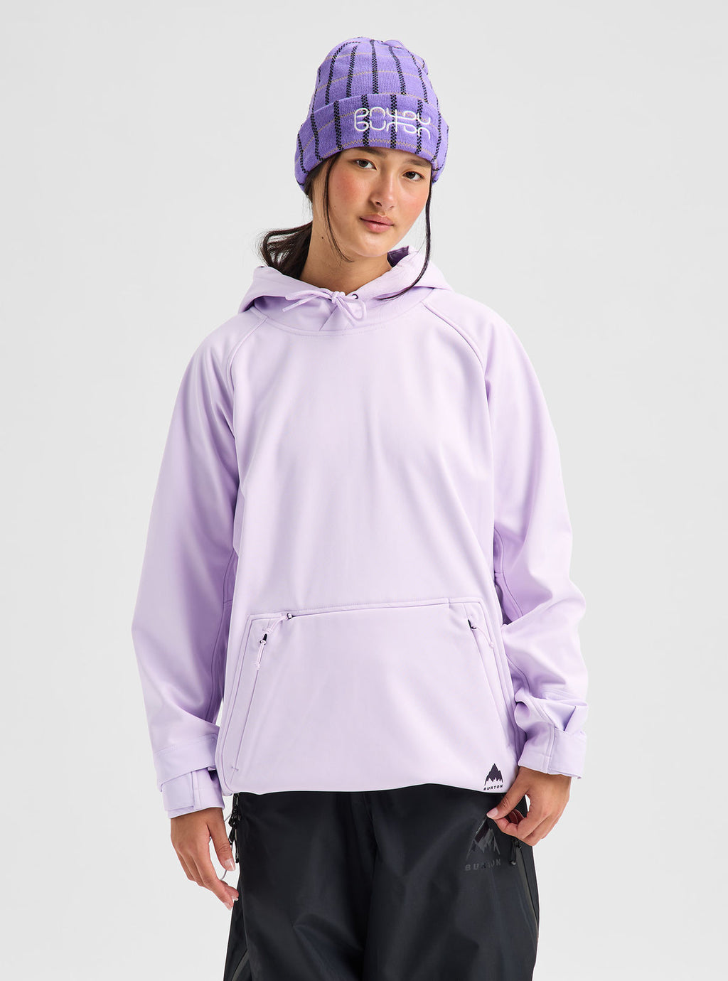 Burton Crown Weatherproof Riding Pullover Hoodie - Moondust Purple - Burton Pullover Hoodie Apparel - alternate view 7