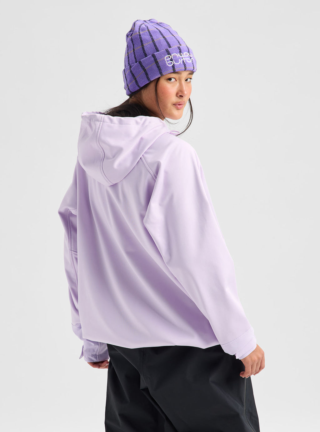 Burton Crown Weatherproof Riding Pullover Hoodie - Moondust Purple - Burton Pullover Hoodie Apparel - alternate view 8