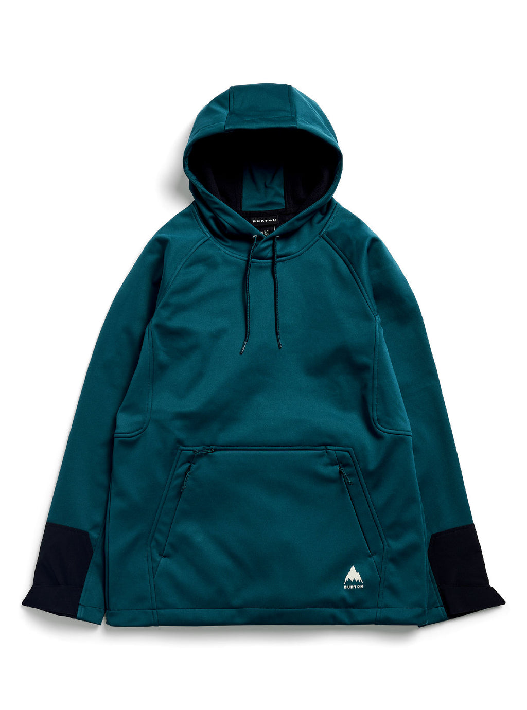 Burton Crown Weatherproof Riding Pullover Hoodie - Atlantic Teal - Burton Pullover Hoodie Apparel