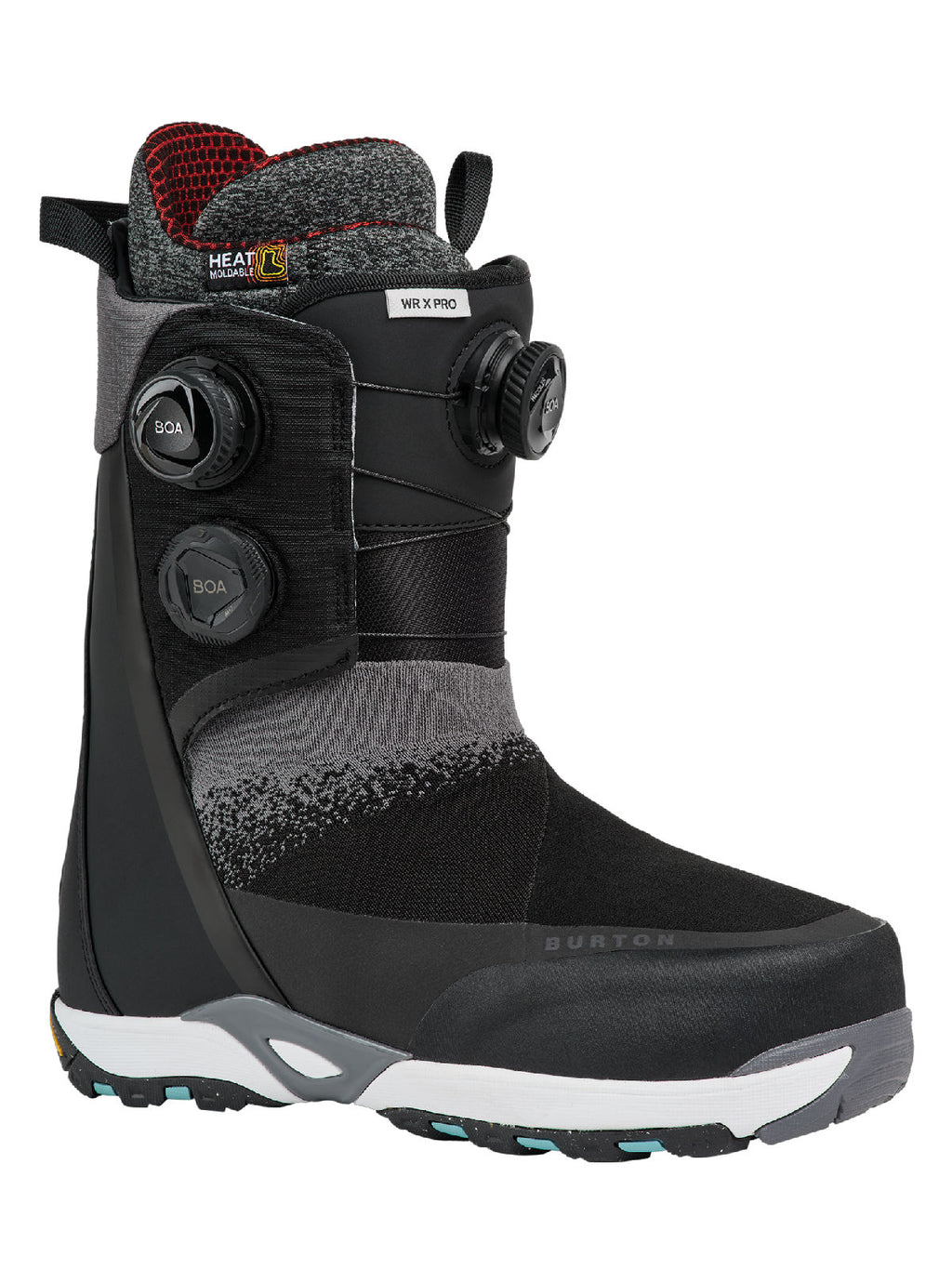 Men's Burton Waverange X Pro Snowboard Boots - Black - Burton Boots Strap