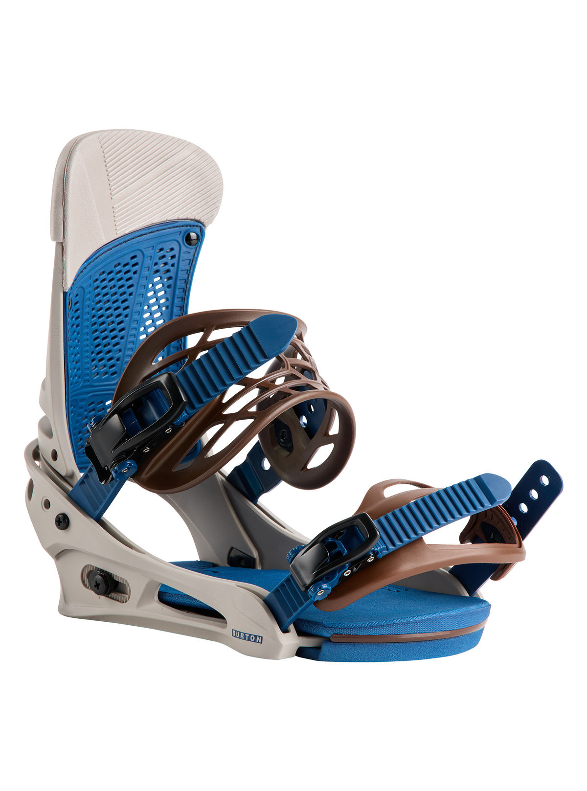 Men's Burton Malavita Snowboard Bindings - Warm Gray - Burton Bindings Strap - alternate view 2