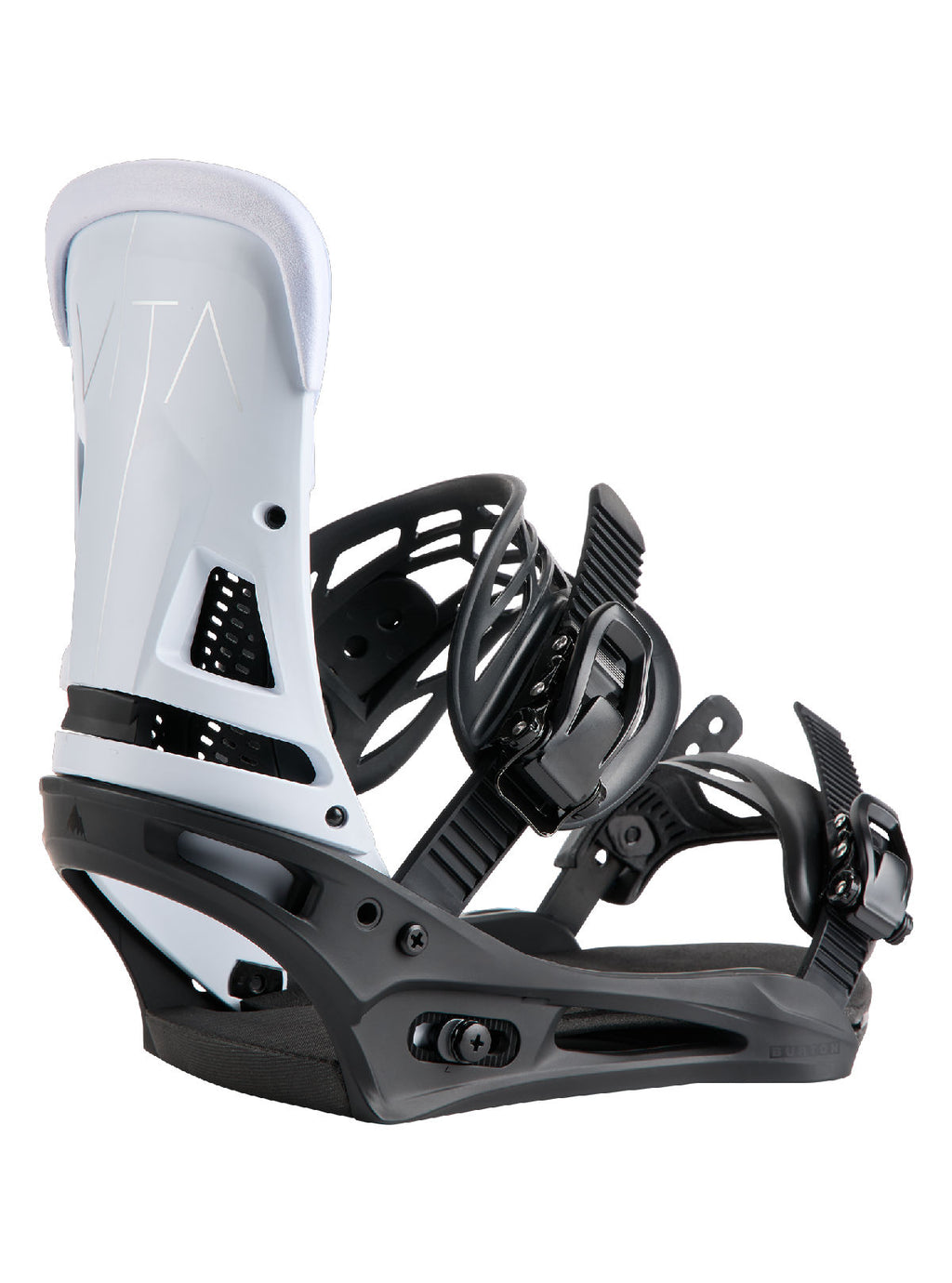 Men's Burton Malavita Snowboard Bindings - Black/White - Burton Bindings Strap