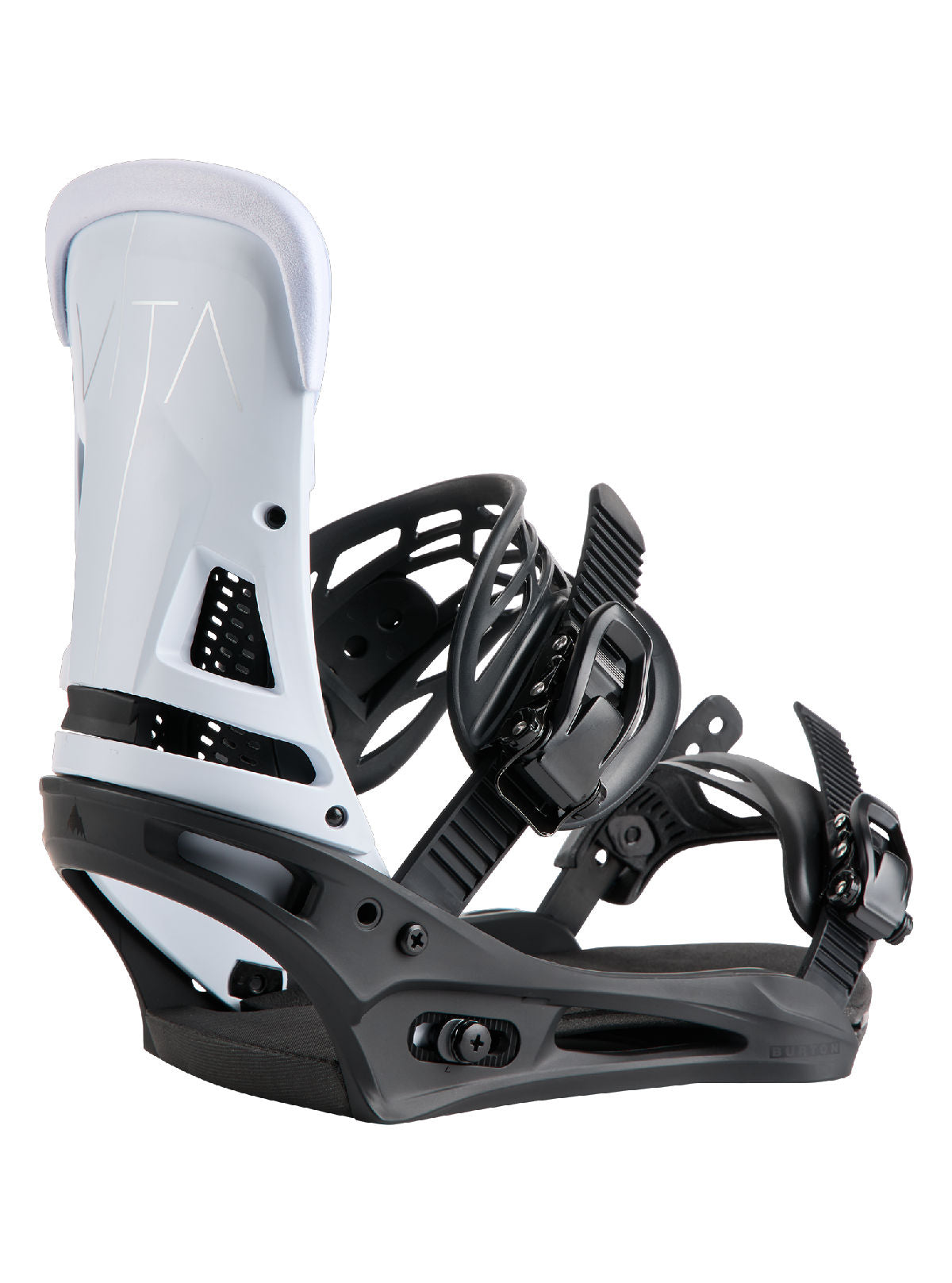Men's Burton Malavita Snowboard Bindings - Black/White - Burton Bindings Strap
