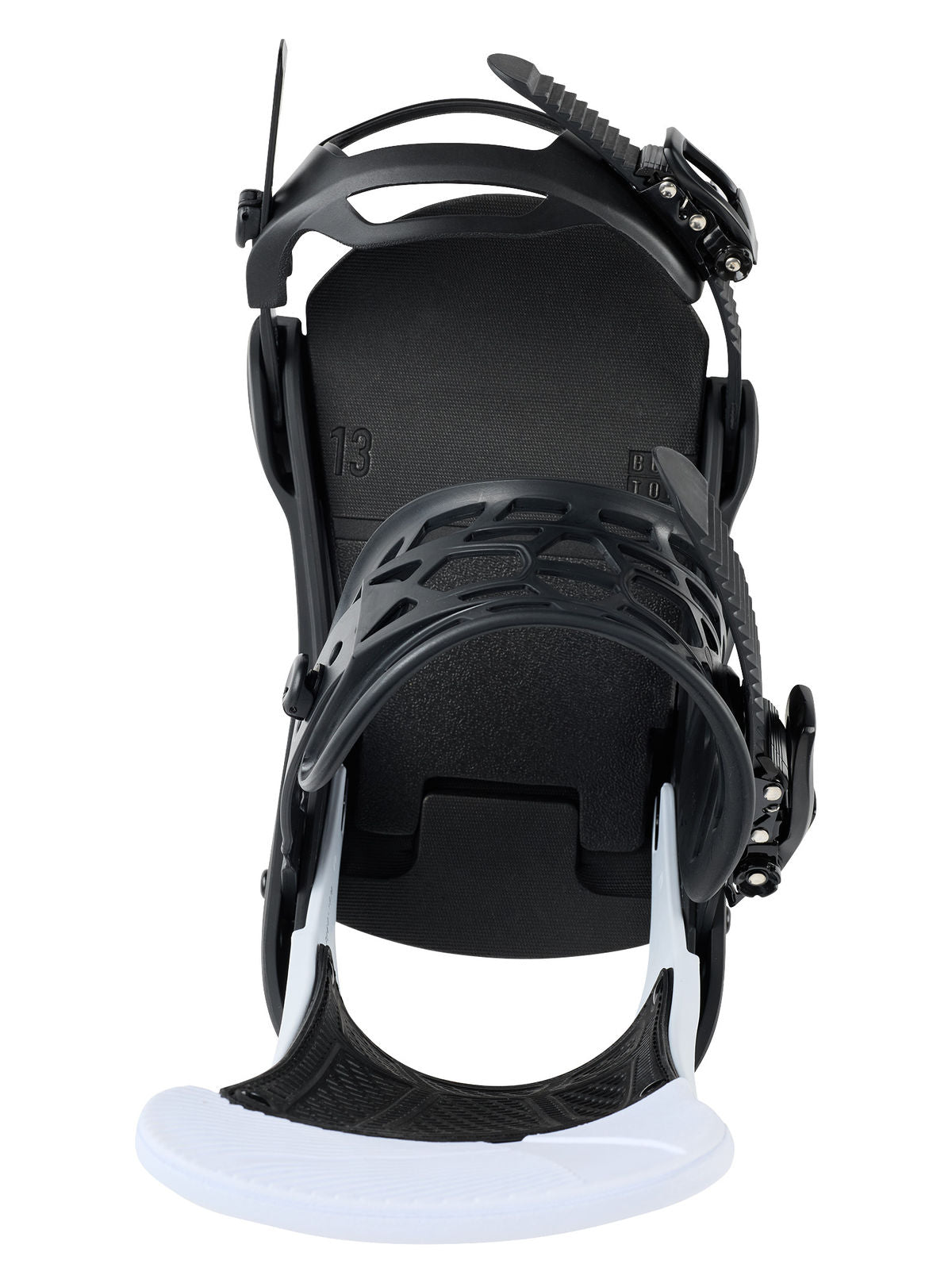 Men's Burton Malavita Snowboard Bindings - Black/White - Burton Bindings Strap - alternate view 4