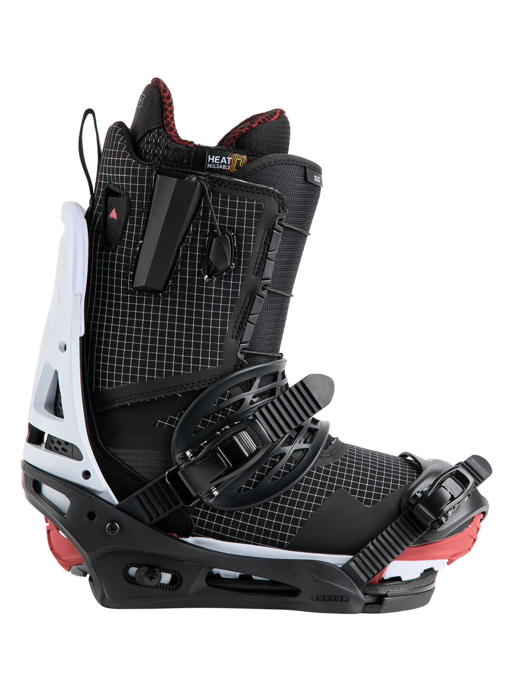 Men's Burton Malavita Snowboard Bindings - Black/White - Burton Bindings Strap - alternate view 5
