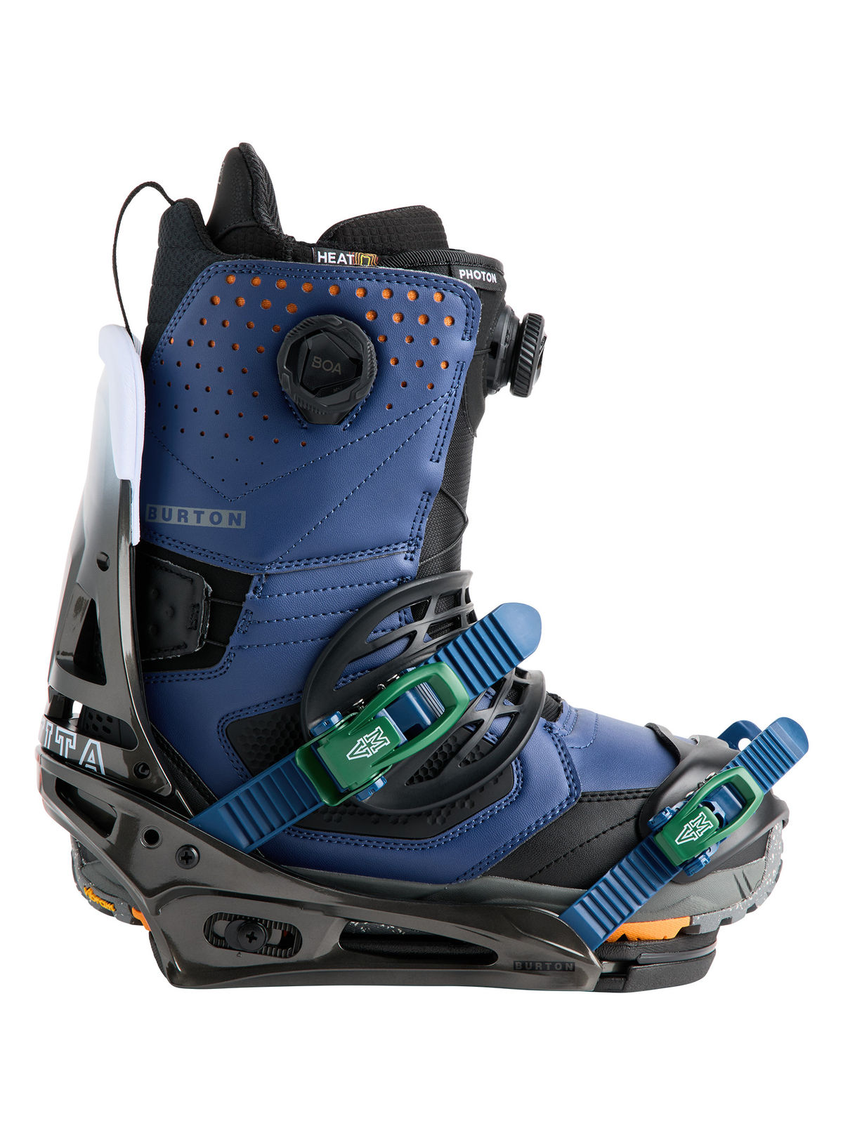 Men's Burton Malavita Snowboard Bindings - Black Fade - Burton Bindings Strap - alternate view 5