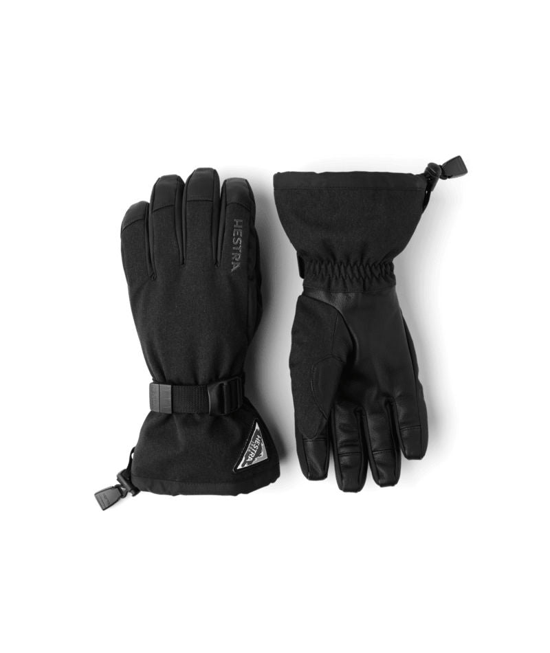 Hestra Powder Gauntlet Glove - Black - Hestra Gloves