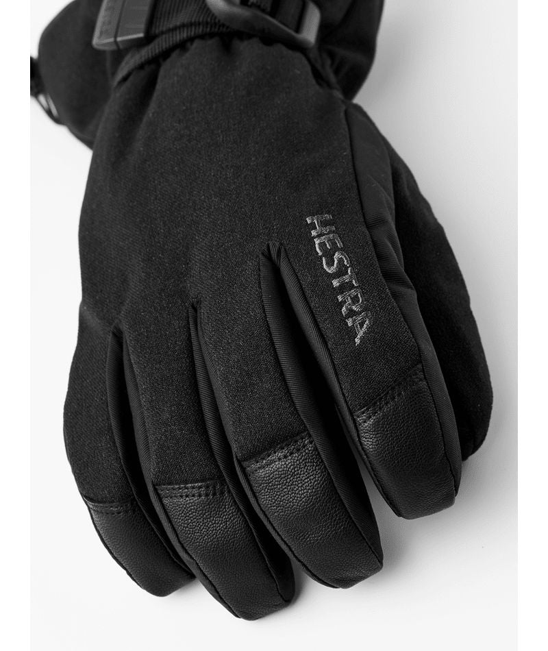 Hestra Powder Gauntlet Glove - Black - Hestra Gloves - alternate view 2